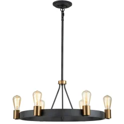 Kronleuchter Metall rund Ø 72,3 cm H: max. 119,8 cm E27