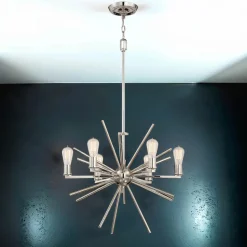 Kronleuchter NELI in Silber Ø65cm kürzbar Lampe