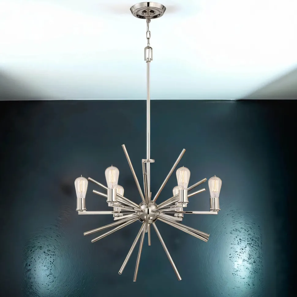 Kronleuchter NELI in Silber Ø65cm kürzbar Lampe
