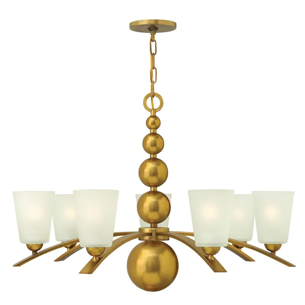 Kronleuchter ROMINA in Messing Ø81cm kürzbar Lampe