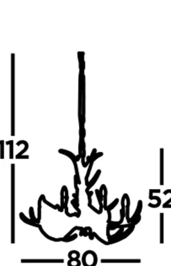 Kronleuchter Rustikal aus Resin künstliches Geweih Ø 80 cm