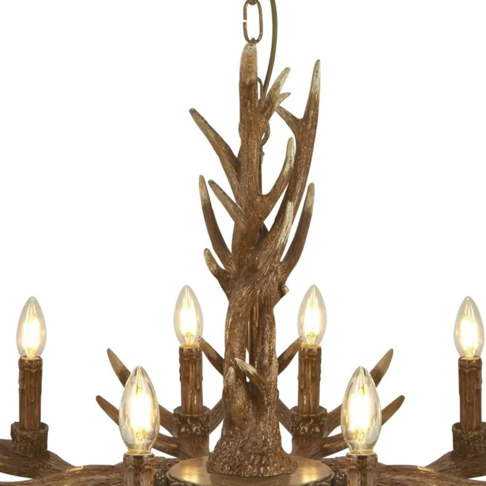 Kronleuchter Rustikal Resin-Geweih Ø 108 cm groß