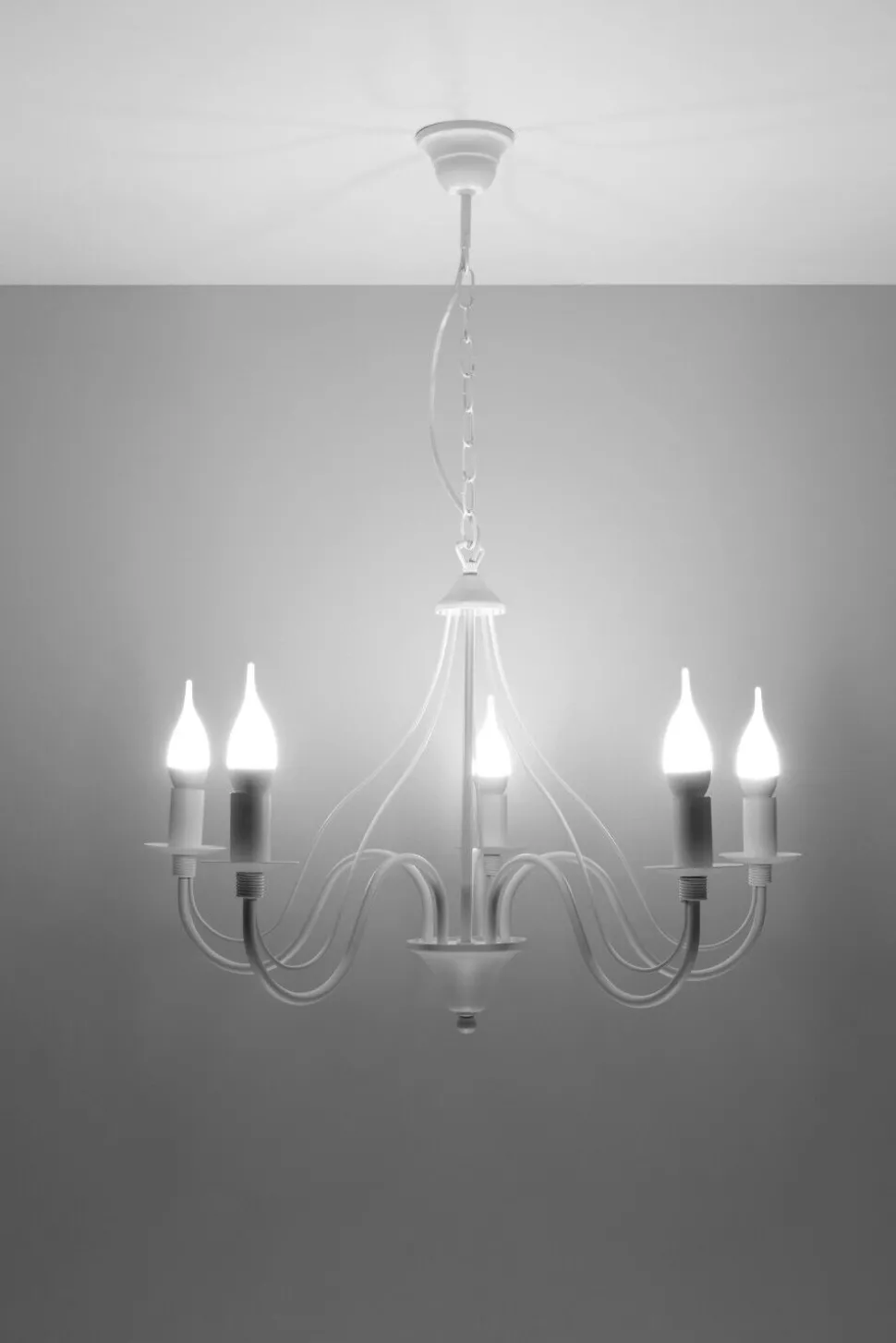 Kronleuchter rustikal Weiß