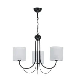 Kronleuchter Schirm Schwarz Weiß Esstisch Leuchte