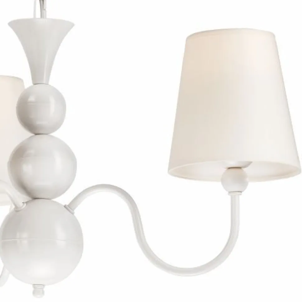 Kronleuchter Stoff Esstisch Landhaus 3-flammig