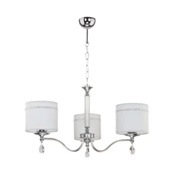 Kronleuchter UMNU Hellgrau Chrom Esstisch Lampe