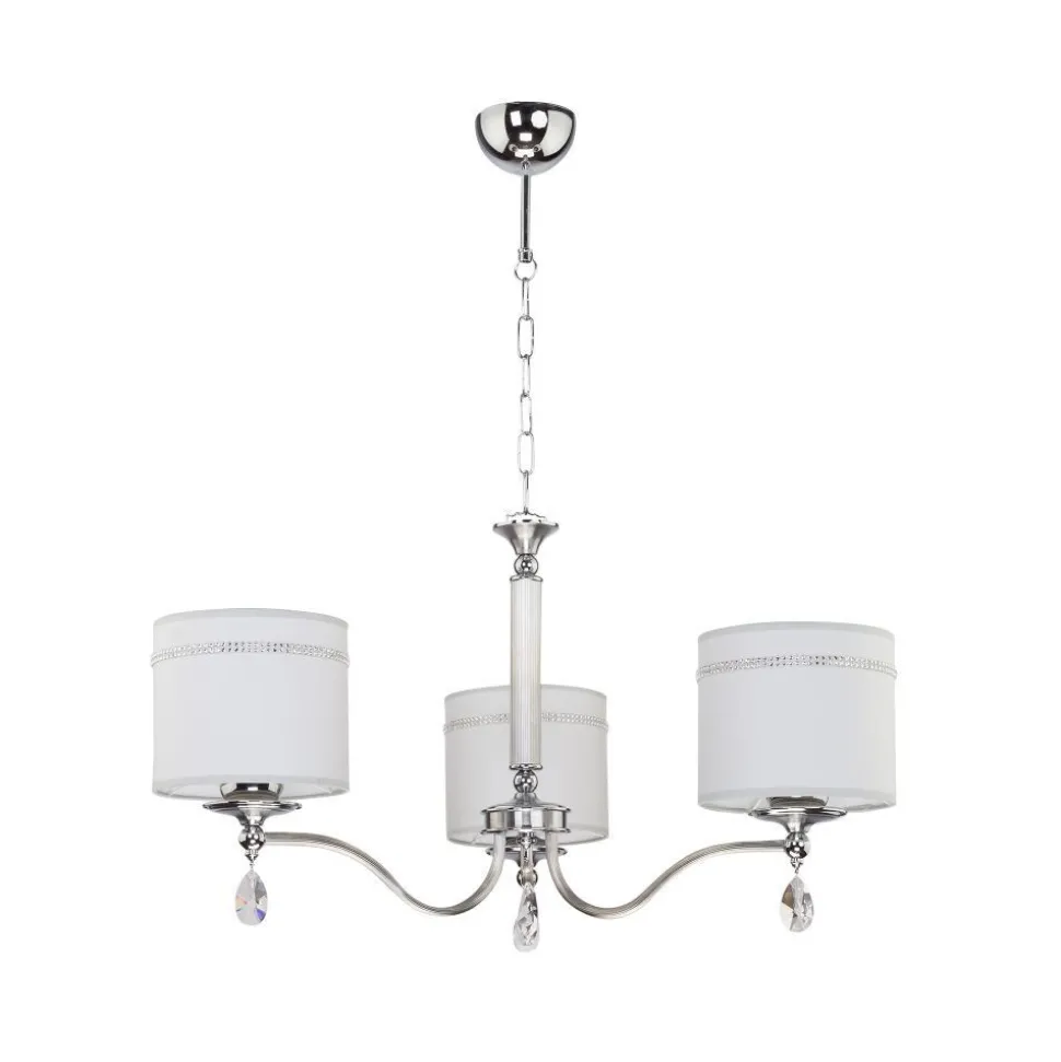 Kronleuchter UMNU Hellgrau Chrom Esstisch Lampe