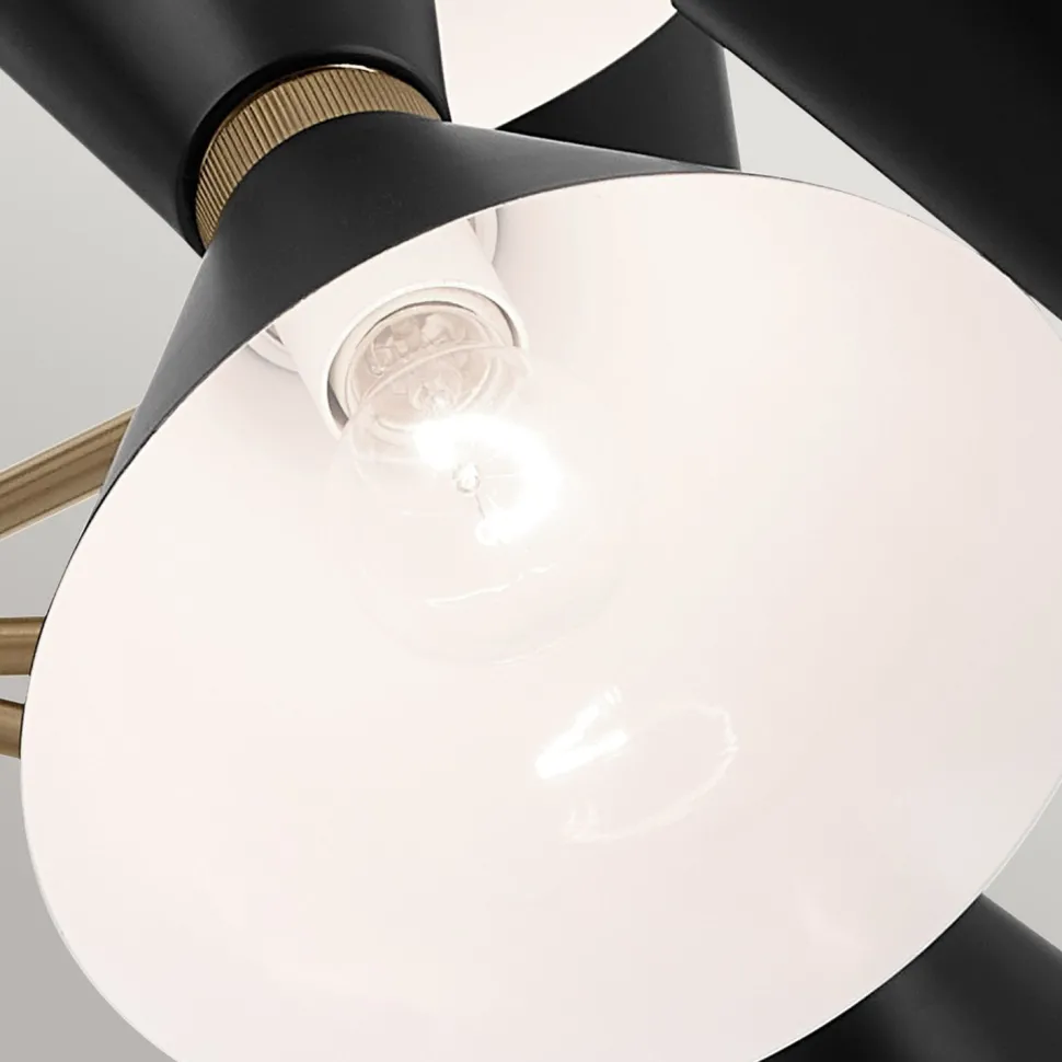 Kronleuchter verstellbar B: 98,4 cm 12x Metall E27 Modern