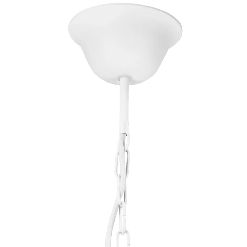 Kronleuchter Weiß Rustikal Metall Ø58cm 6-armig E14