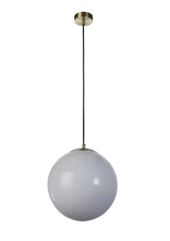 Kugel Hängelampe Glas Metall in Messing Ø24 cm blendarm