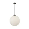 Kugel Pendelleuchte Glasschirm Metall B:30 cm blendarm