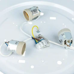 Lampe Esstisch Hängelampe Holz rustikal 3xW27 rund