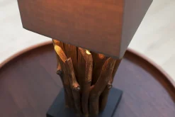Lampe Modern Tisch Designerleuchte aus echtem Holz