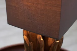 Lampe Modern Tisch Designerleuchte aus echtem Holz