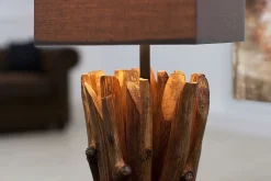 Lampe Modern Tisch Designerleuchte aus echtem Holz