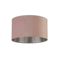 Lampenschirm für Hängelampe Ø 38 cm Pink Silber Samt
