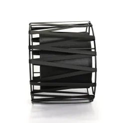 Lampenschirm für Tischleuchten E27 Ø18cm Schwarz MINA
