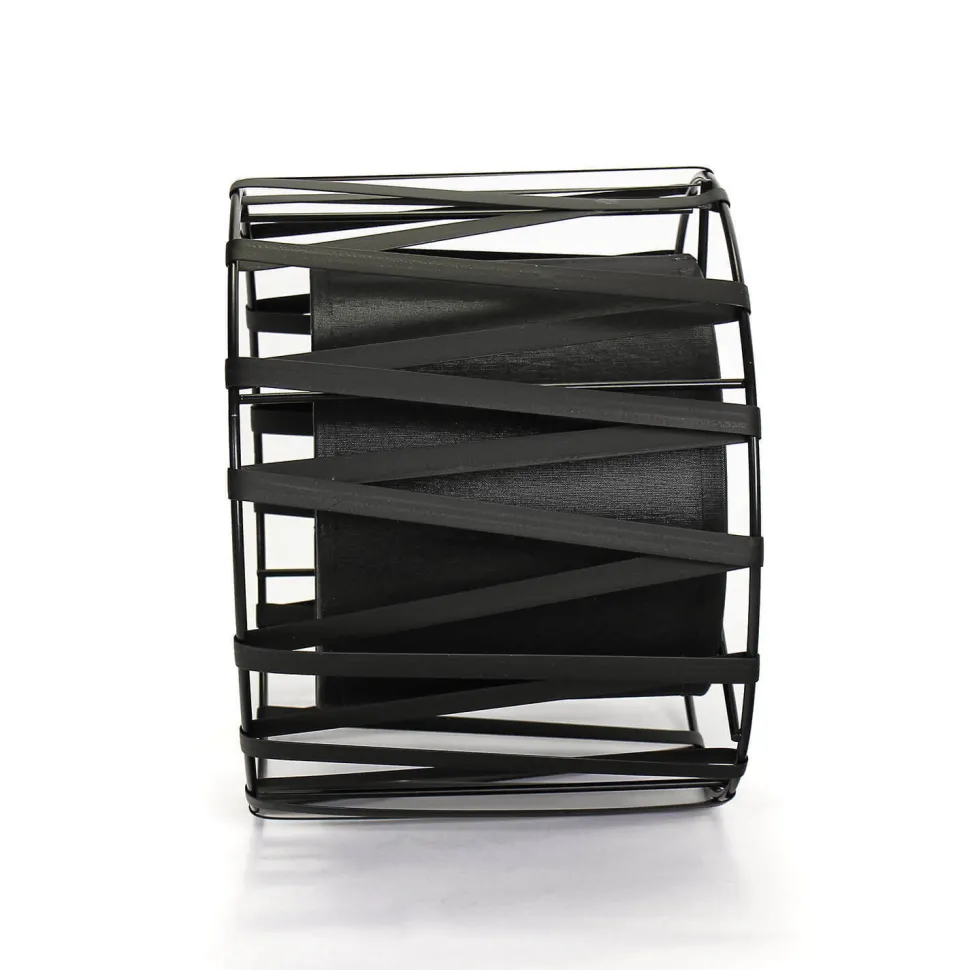 Lampenschirm für Tischleuchten E27 Ø18cm Schwarz MINA