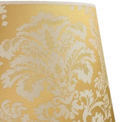 Lampenschirm Gold Stoff Muster E27 Stehleuchte WILLOW