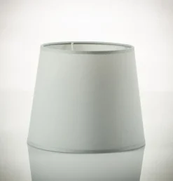 Lampenschirm Grau Pendelleuchte E27 Stoff WILLOW