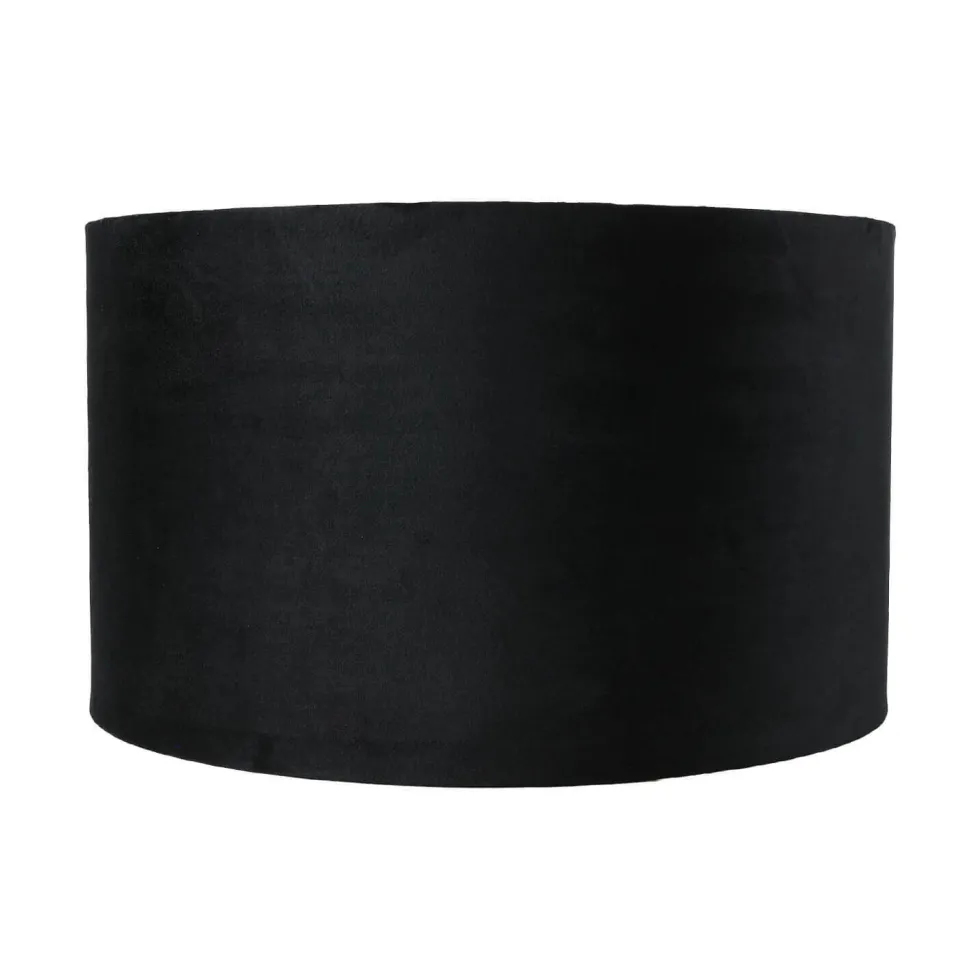 Lampenschirm Hängelampe Schwarz Gold Ø 40 cm Stoff Modern