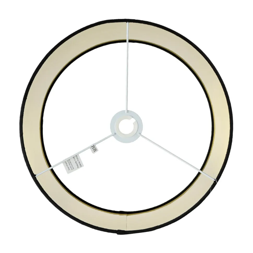 Lampenschirm Hängelampe Schwarz Gold Ø 40 cm Stoff Modern