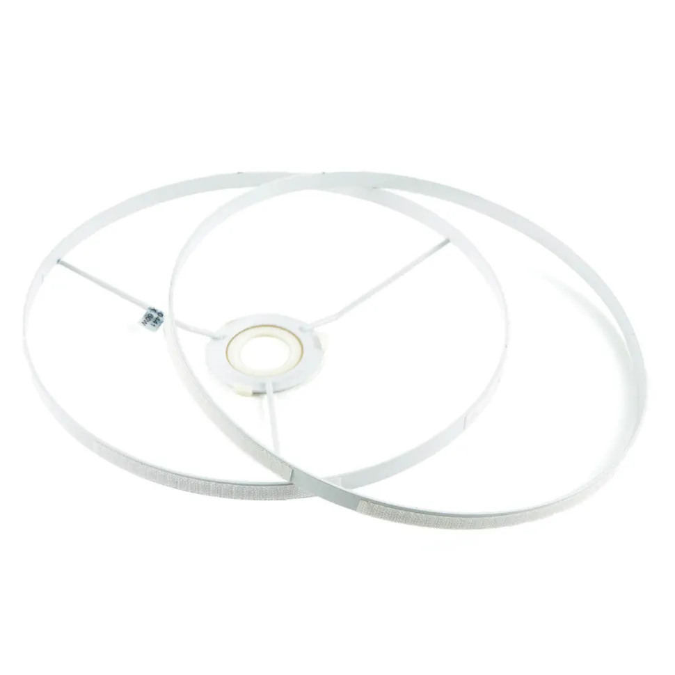 Lampenschirm mit Klettverschluss Stoff Grau für E27 E14