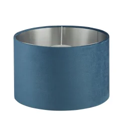 Lampenschirm Petrol Silber für Hängelampe Ø 28 cm Samt