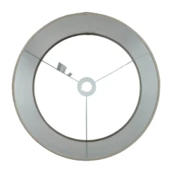 Lampenschirm Samt Taupe Silber D: 38 cm für Hängelampe