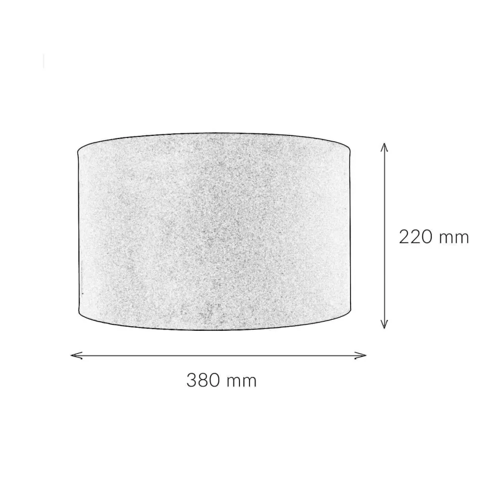 Lampenschirm Samt Taupe Silber D: 38 cm für Hängelampe