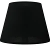 Lampenschirm Stoff für Tischlampe Schwarz E14