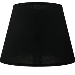 Lampenschirm Stoff für Tischlampe Schwarz E14