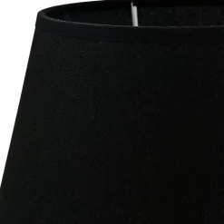 Lampenschirm Stoff für Tischlampe Schwarz E14