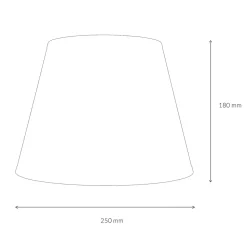 Lampenschirm Stoff für Tischlampe Schwarz E14
