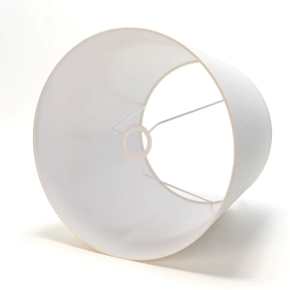 Lampenschirm Weiß Stoff für Stehlampe E27