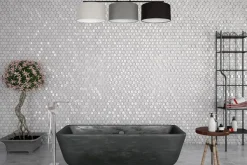 Lange Deckenlampe Stoff Grau Graphit Schwarz E27 100 cm