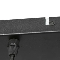 Lange Hängelampe Glas in Bernstein 120 cm E27 Modern