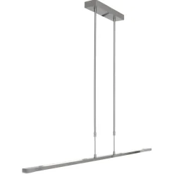 Lange LED Deckenlampe dimmbar in Stahl 122 cm 4000 K