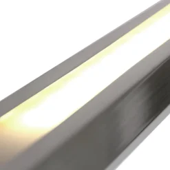 Lange LED Deckenlampe dimmbar in Stahl 122 cm 4000 K