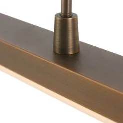Lange LED Deckenleuchte in Bronze 122 cm 4000 K dimmbar