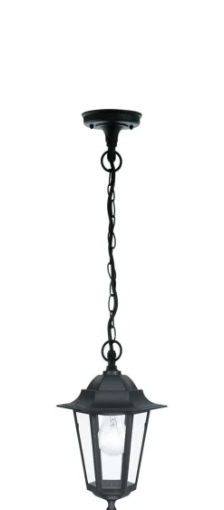 Laternen Hängeaußenleuchte LATERNA 4 in schwarz
