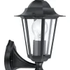 Laternen Wandleuchte für Außen LATERNA 4 in schwarz