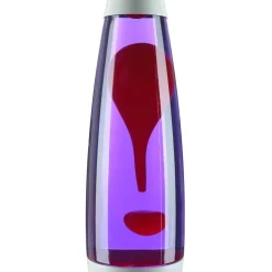 Lavalampe Weiß Lila Rot Retro Design Wohnzimmer ROXY