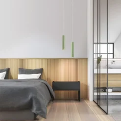 LED Akku Pendelleuchte Grün Metall Touch Dimmen 3000 K