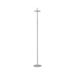 LED Akku Stehlampe Greige Dimmer Touch IP44 125,2 cm