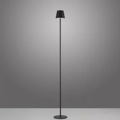 LED Akku Stehlampe Schwarz IP54 125 cm Touch Dimmen 2 W