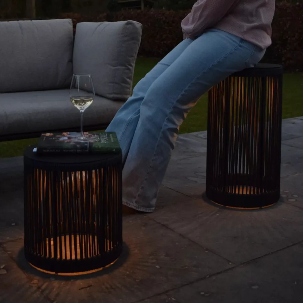 LED Akku Stehleuchte 3000 K IP44 36,5 cm Hocker Tisch