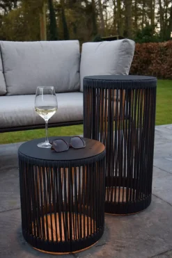 LED Akku Stehleuchte 3000 K IP44 61,5 cm Hocker Tisch