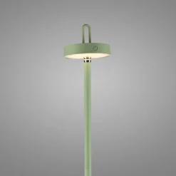 LED Akku Stehleuchte Grün Dimmer Touch IP44 125,2 cm