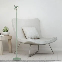 LED Akku Stehleuchte Grün Dimmer Touch IP44 125,2 cm